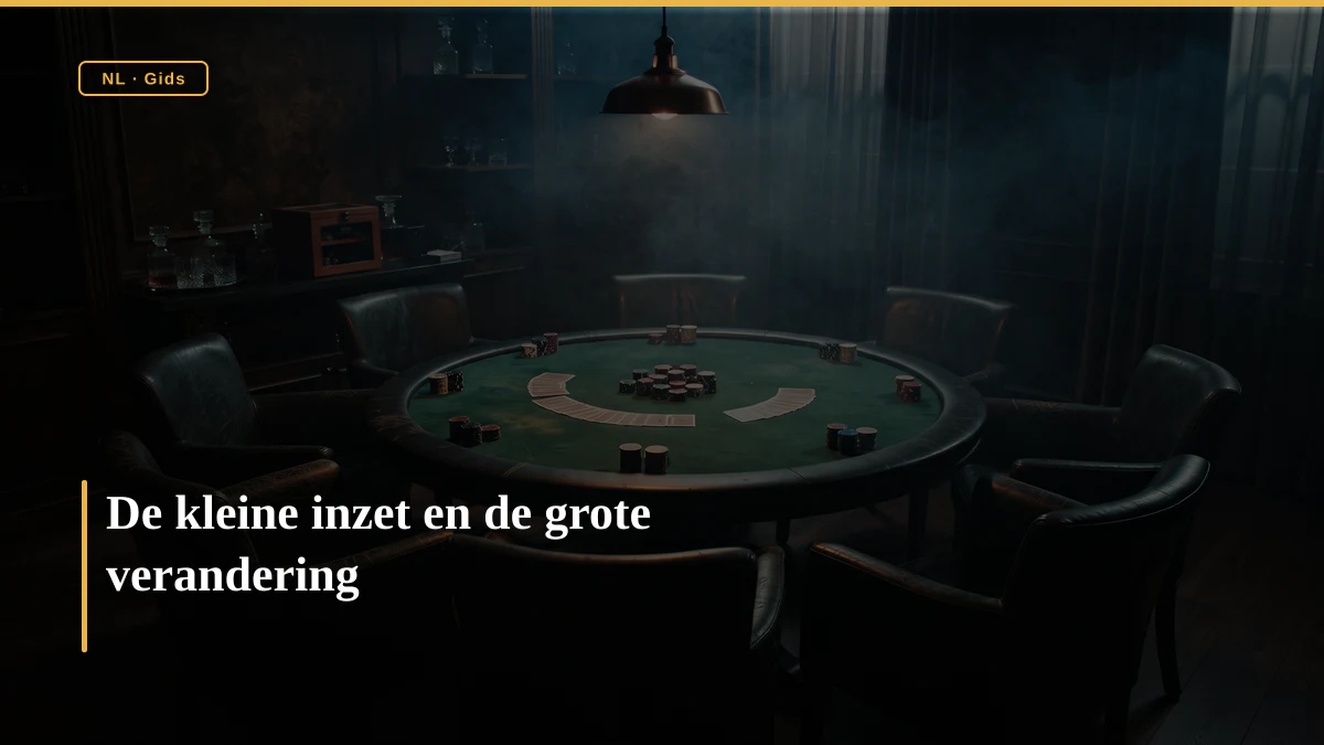 De kleine inzet en de grote verandering