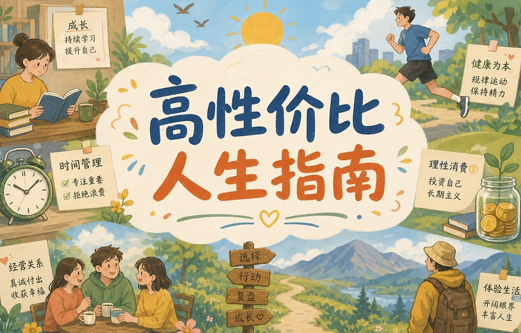 高性价比人生指南，手把手带你少走弯路的逆袭宝典