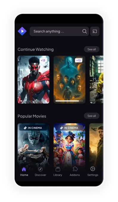 Stremio on iPhone