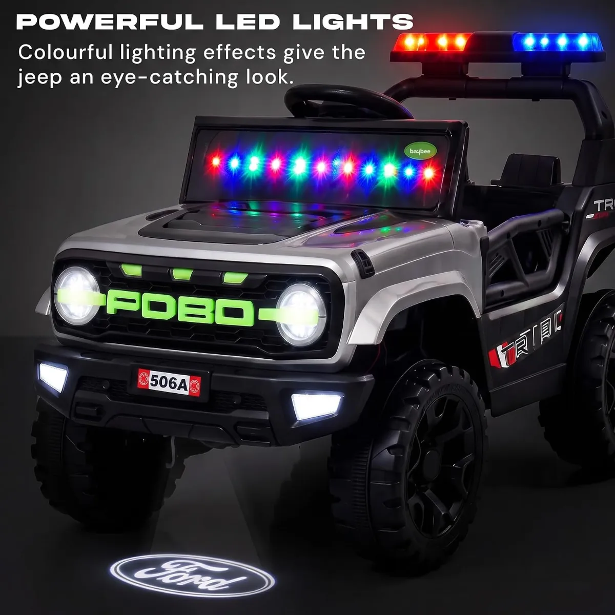 506A Model Painted 4x4 Ride-On Battery Operated Jeep for Kids - ToyMall Manjeri