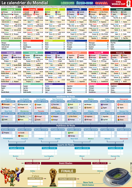 calendrier 16eme