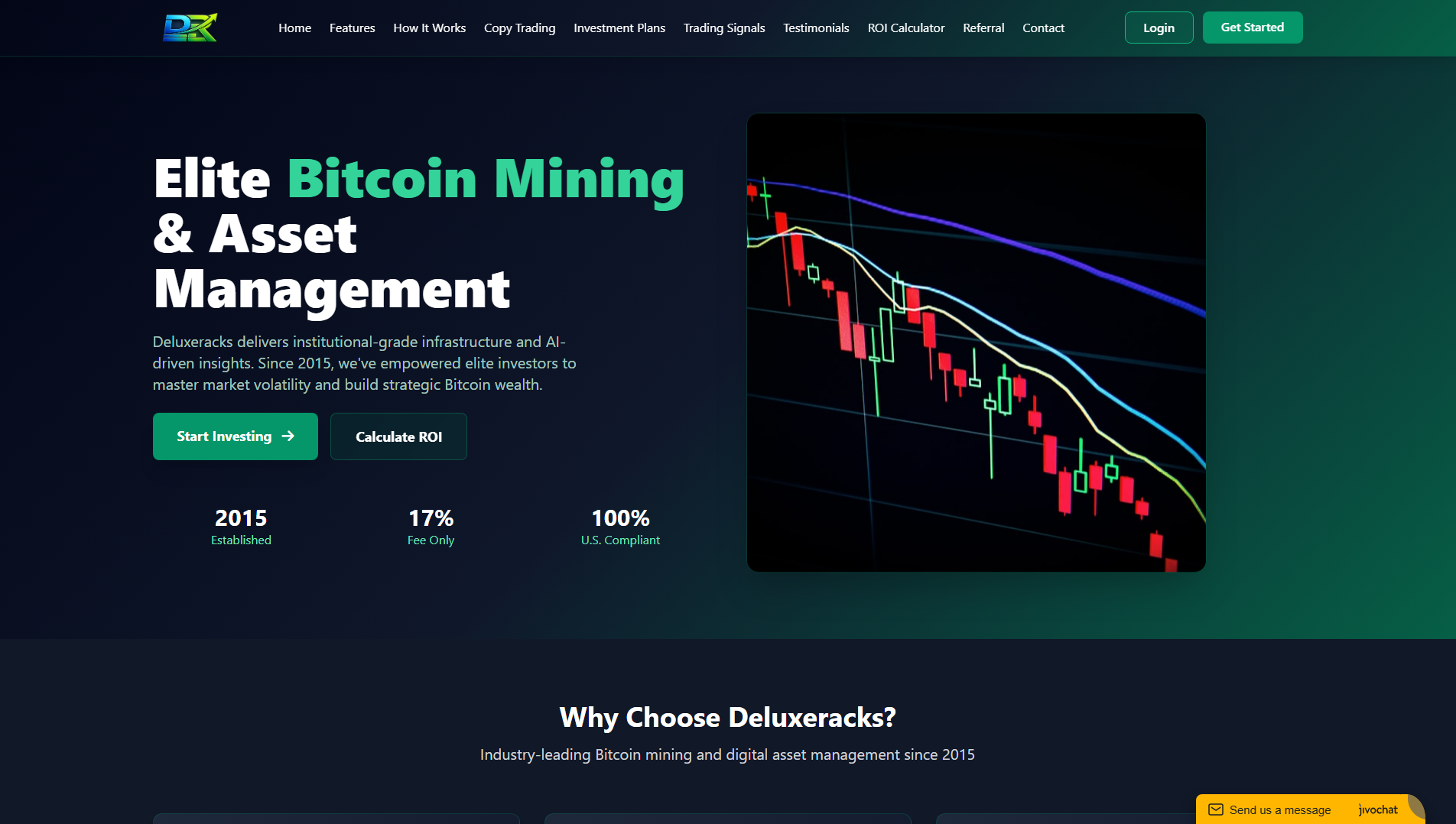 Forensic screenshot of deluxeracks.com showing the phishing page layout