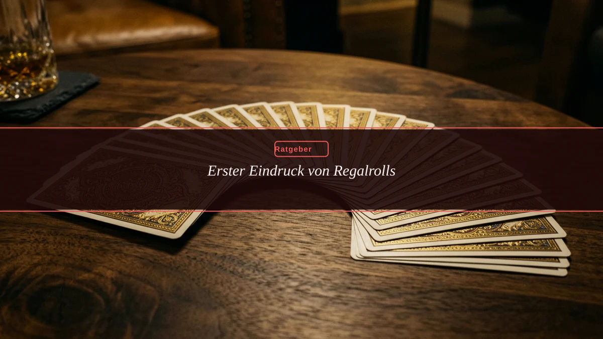 Erster Eindruck von Regalrolls