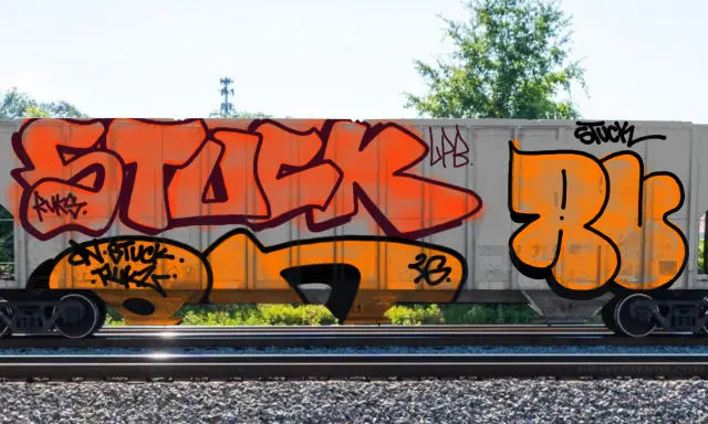 Graffiti artwork by Zkur