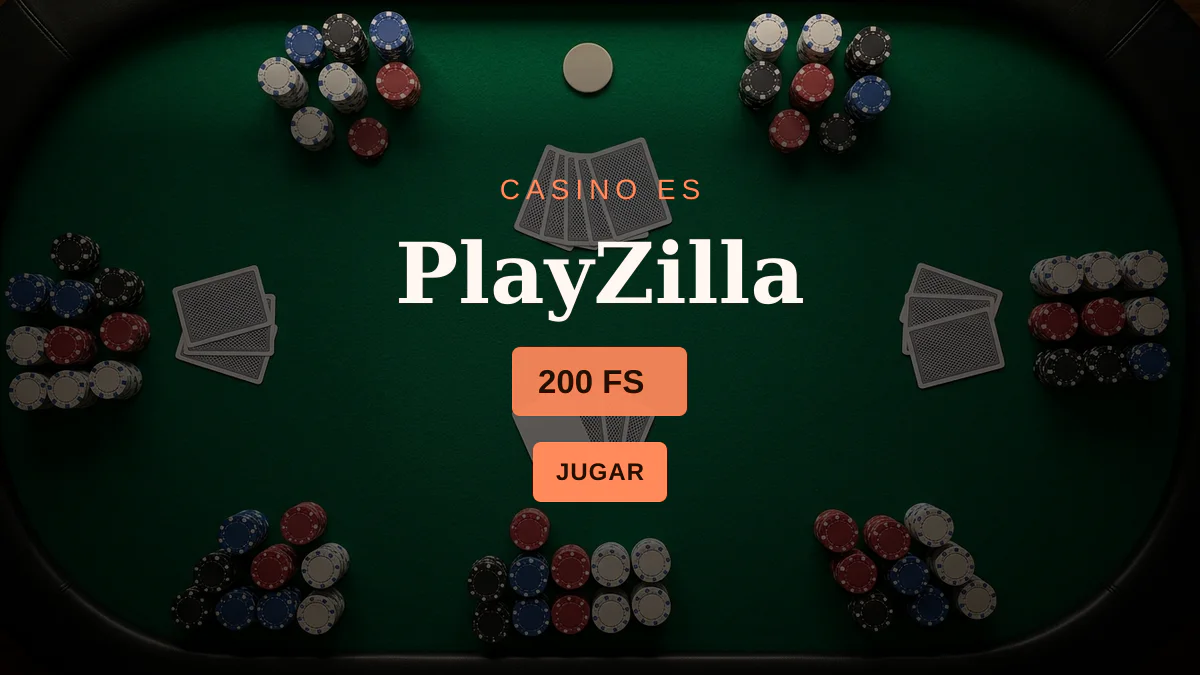 PlayZilla casino — bono de bienvenida 100% hasta 500 € + 200 FS, pagos: Visa, Mastercard, Skrill, Neteller, Paysafecard