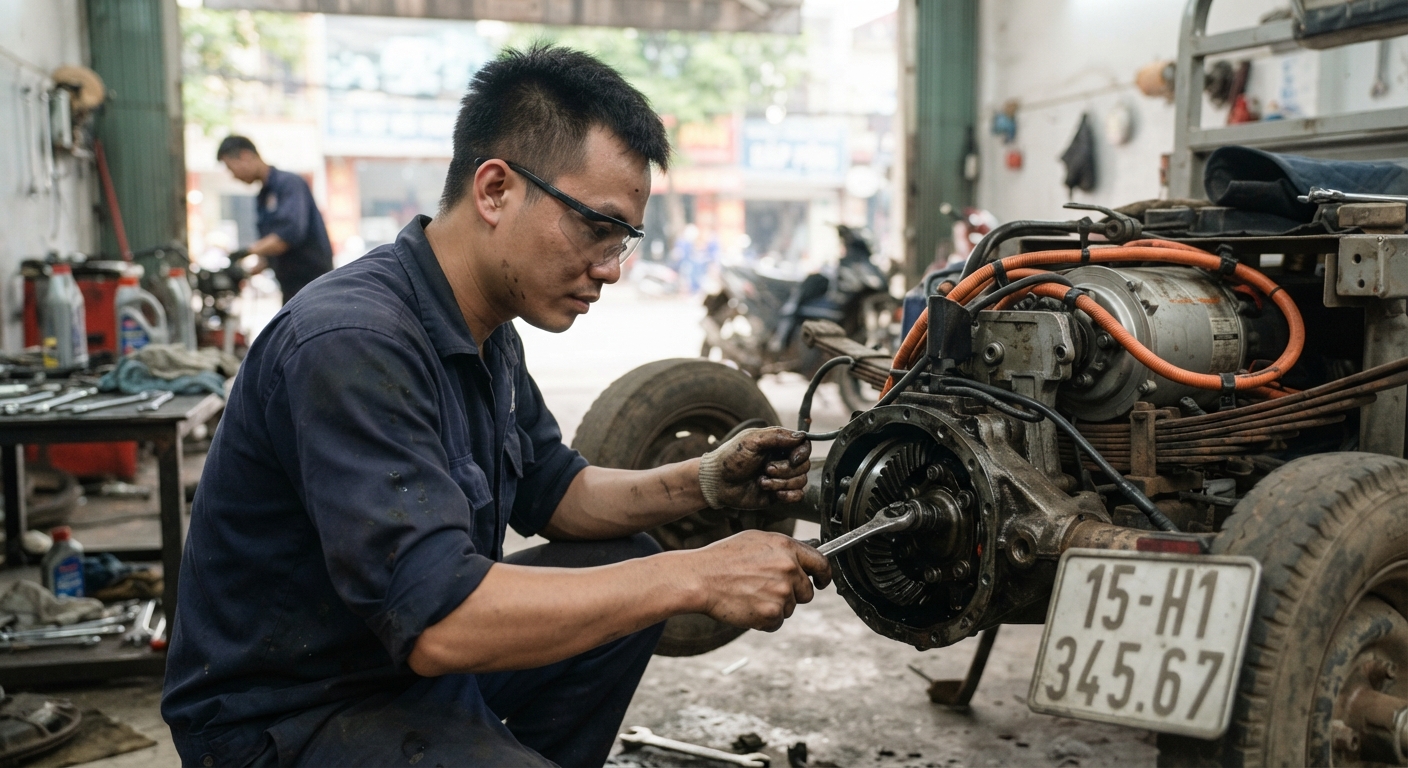hướng dẫn đi xe điện 3 bánh - hình minh họa