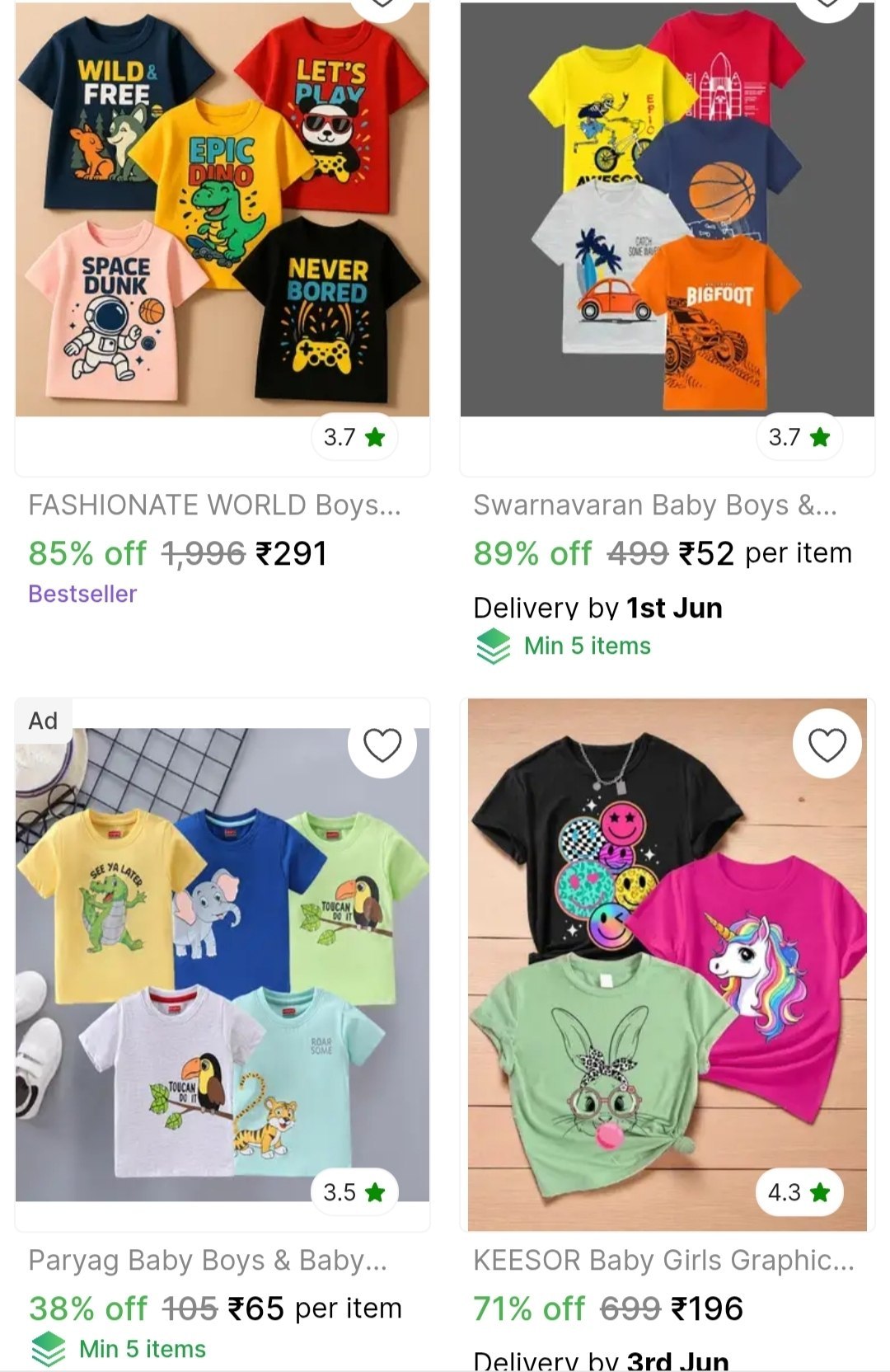 🔥loot ₹52 Kids – Lowest Price Get 70% OFF Today 🔥loot ₹52 Kids – Lowest Price Get 70% OFF Today