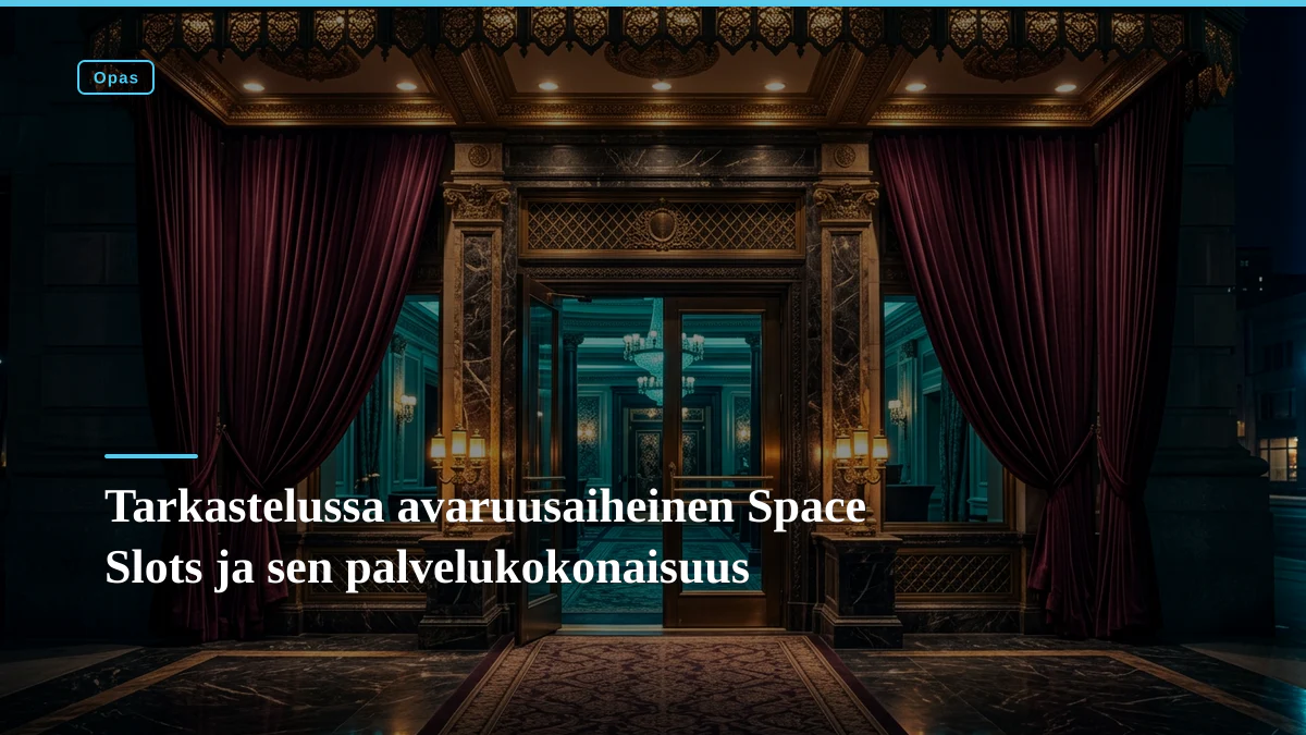 Tarkastelussa avaruusaiheinen Space Slots ja sen palvelukokonaisuus
