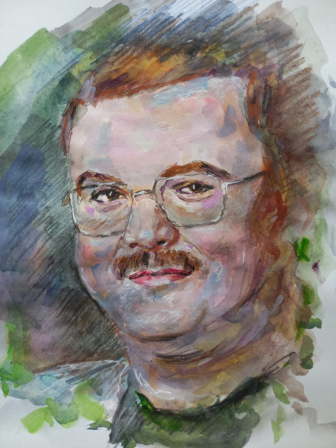 Михаил Круг. Акварель