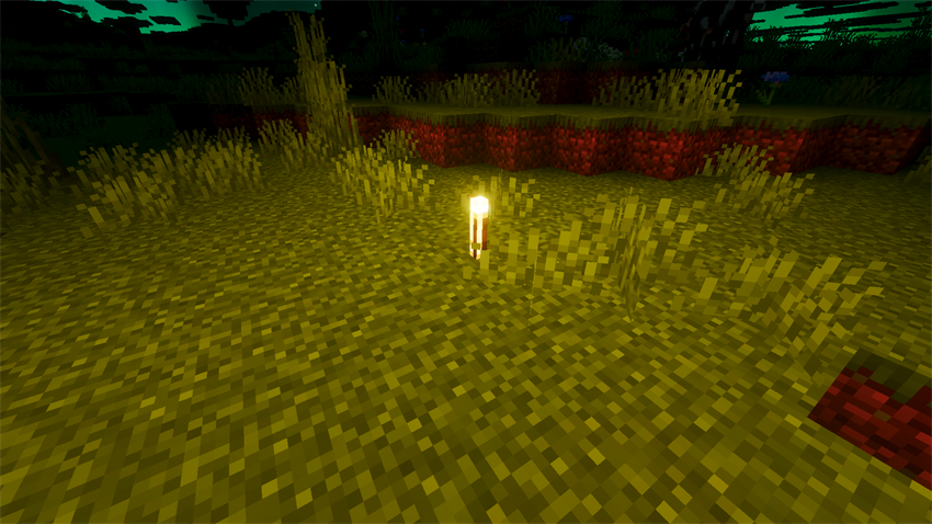 torch yellow glow