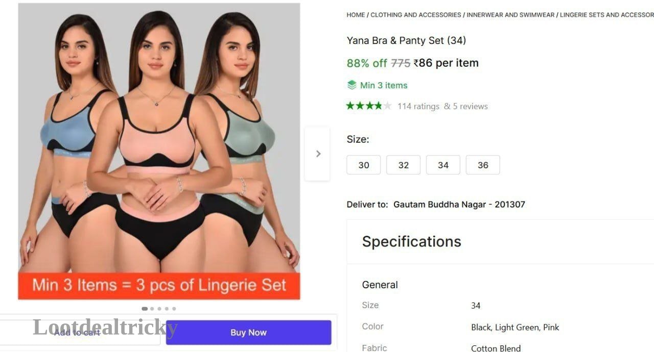 Women Bra Panty – Just ₹86 | Loot Lo Women Bra Panty – Just ₹86 | Loot Lo