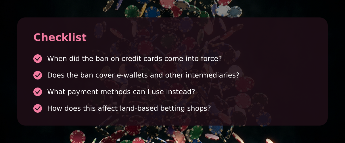 Why can’t I use my credit card for online casino games in Great Britain? — Checklist Why can’t I use my credit card for online casino games in Great Britain? — Checklist