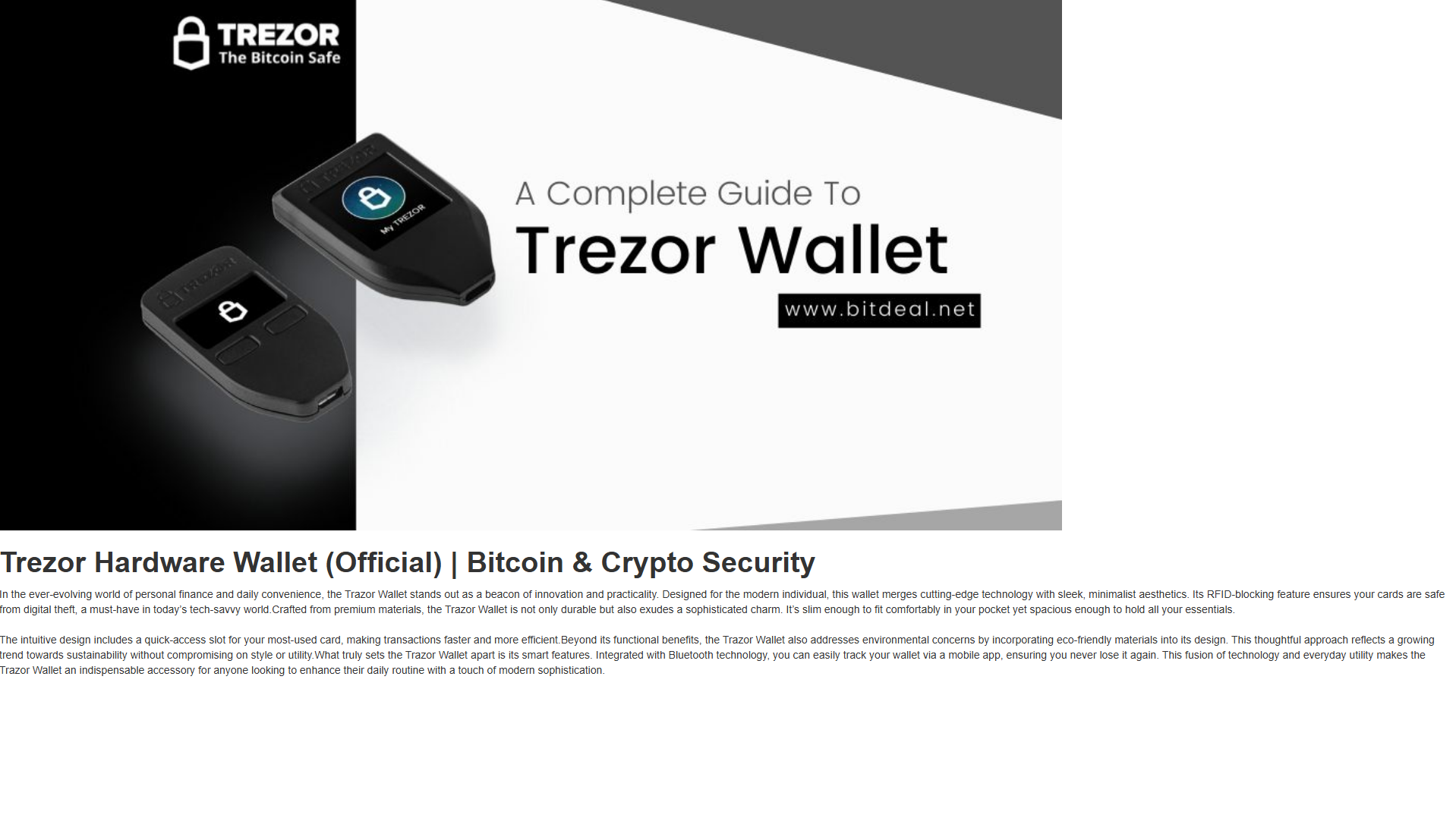 Stored capture of trezor-wall-et.webflow.io