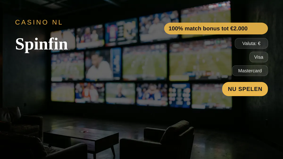 Spinfin casino — welkomstbonus 100% match bonus tot €2.000 + 150 FS, betalingen: Visa, Mastercard, Skrill, Neteller, Paysafecard