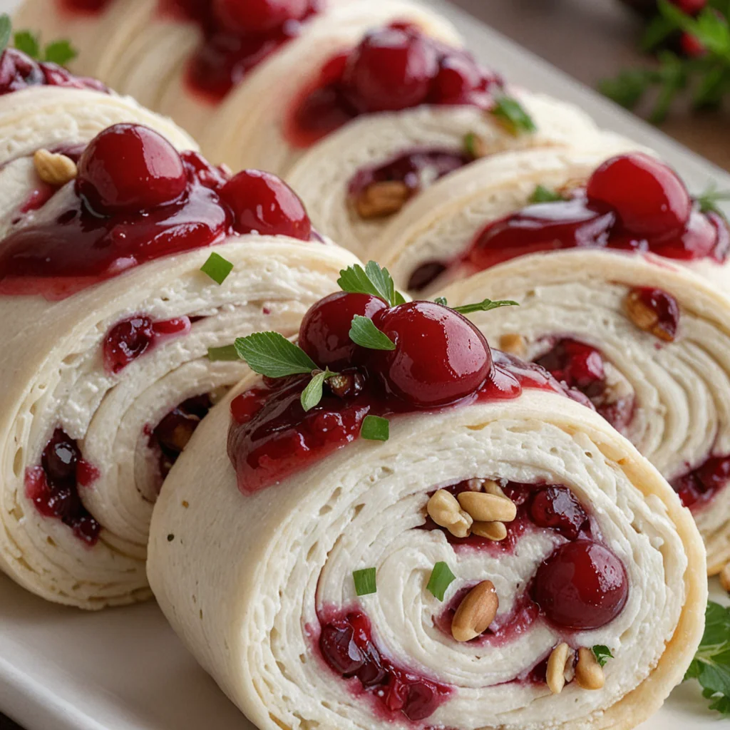 Christmas Cranberry Roll-Ups