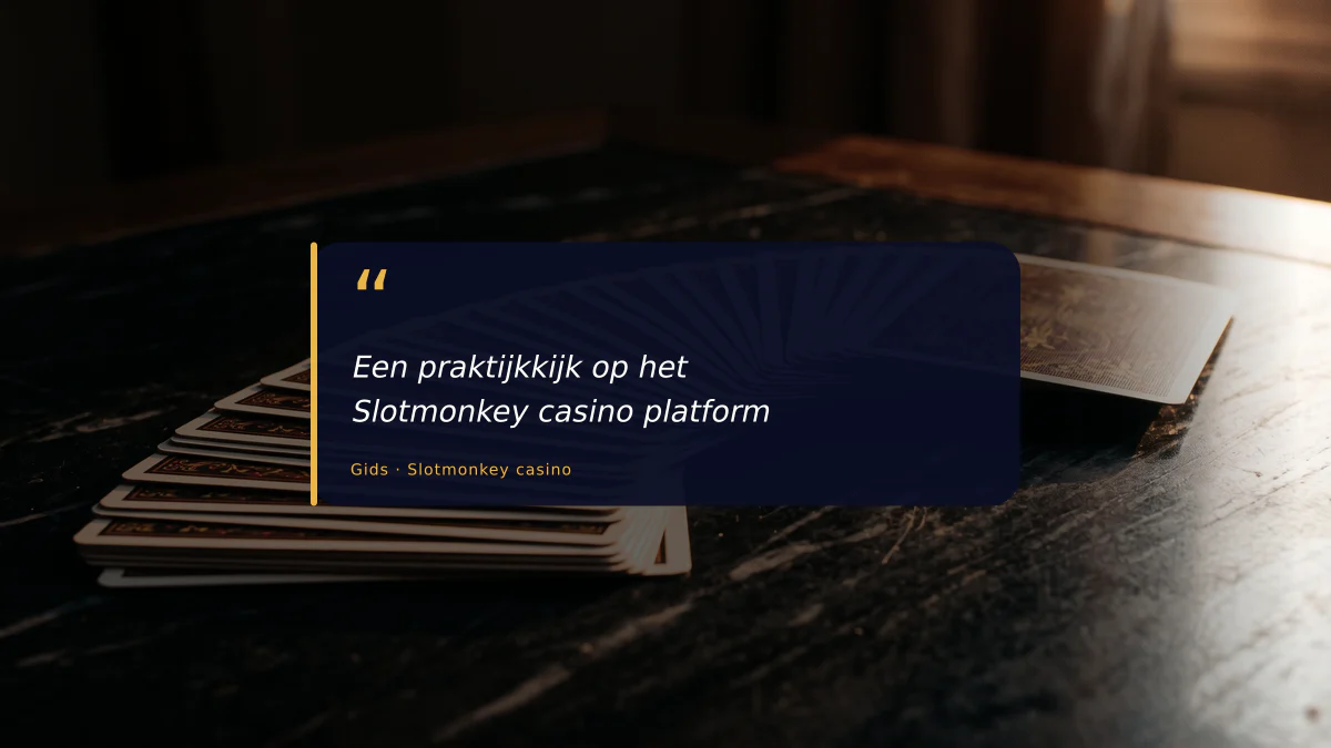 Een praktijkkijk op het Slotmonkey casino platform