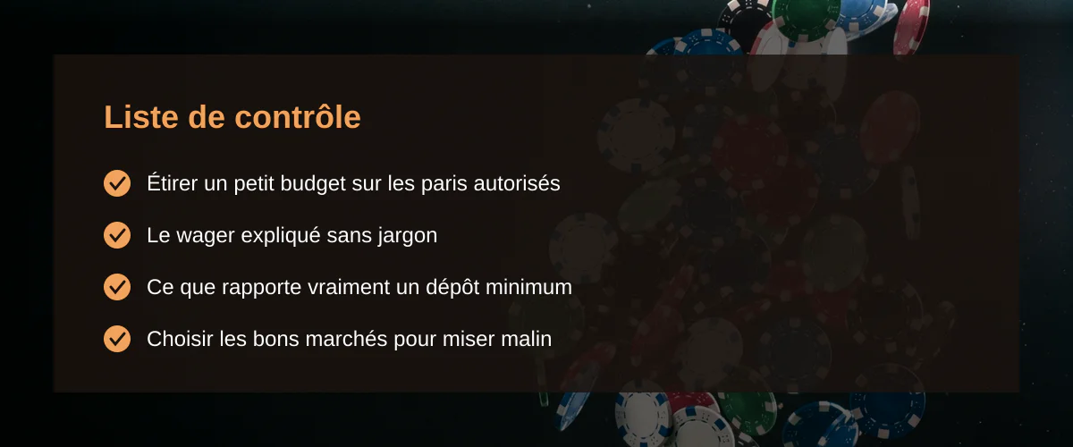 Casino qui paye le plus : ma réalité de joueur français à petit budget — Liste de contrôle