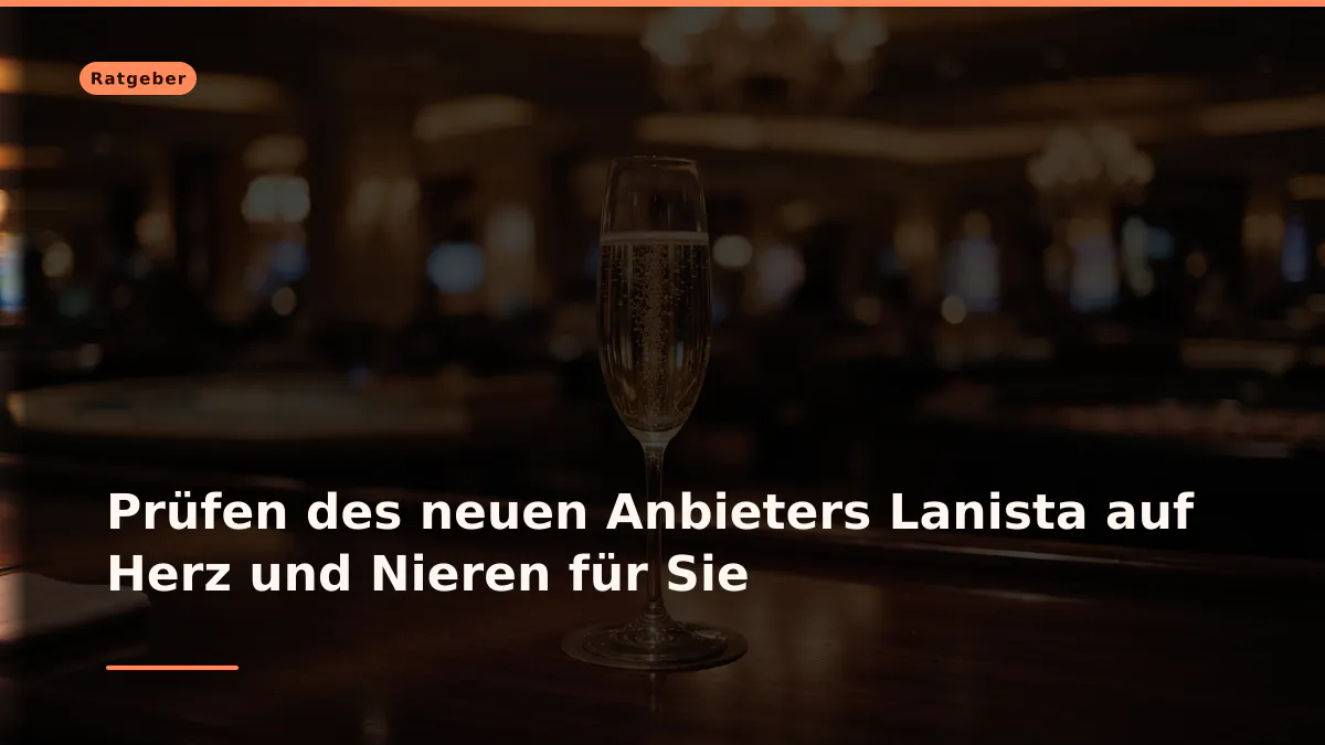 Prüfen des neuen Anbieters Lanista auf Herz und Nieren für Sie