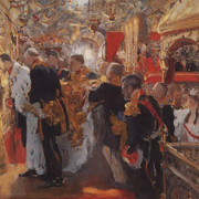 Коронация Миропомазание Николая II в Успенском соборе 1896