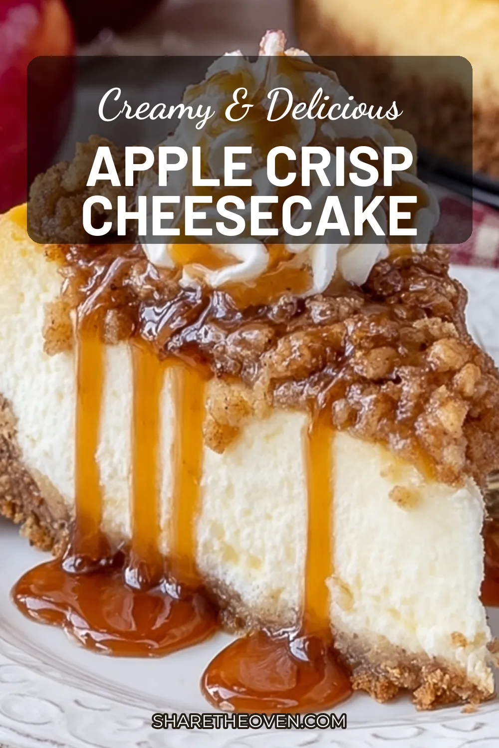 Indulge in this creamy apple crisp cheesecake that combines the rich flavors of cheesecake with the warm, comforting essence of apple crisp. This easy homemade dessert is perfect for fall celebrations and gatherings, featuring a buttery crust and a sweet, spiced apple topping. Impress your guests with this best-ever apple dessert that’s sure to be the highlight of any event. Don’t miss out on this delicious treat – click for the full recipe!