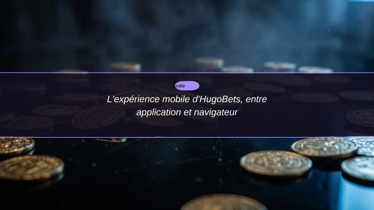 L'expérience mobile d'HugoBets, entre application et navigateur