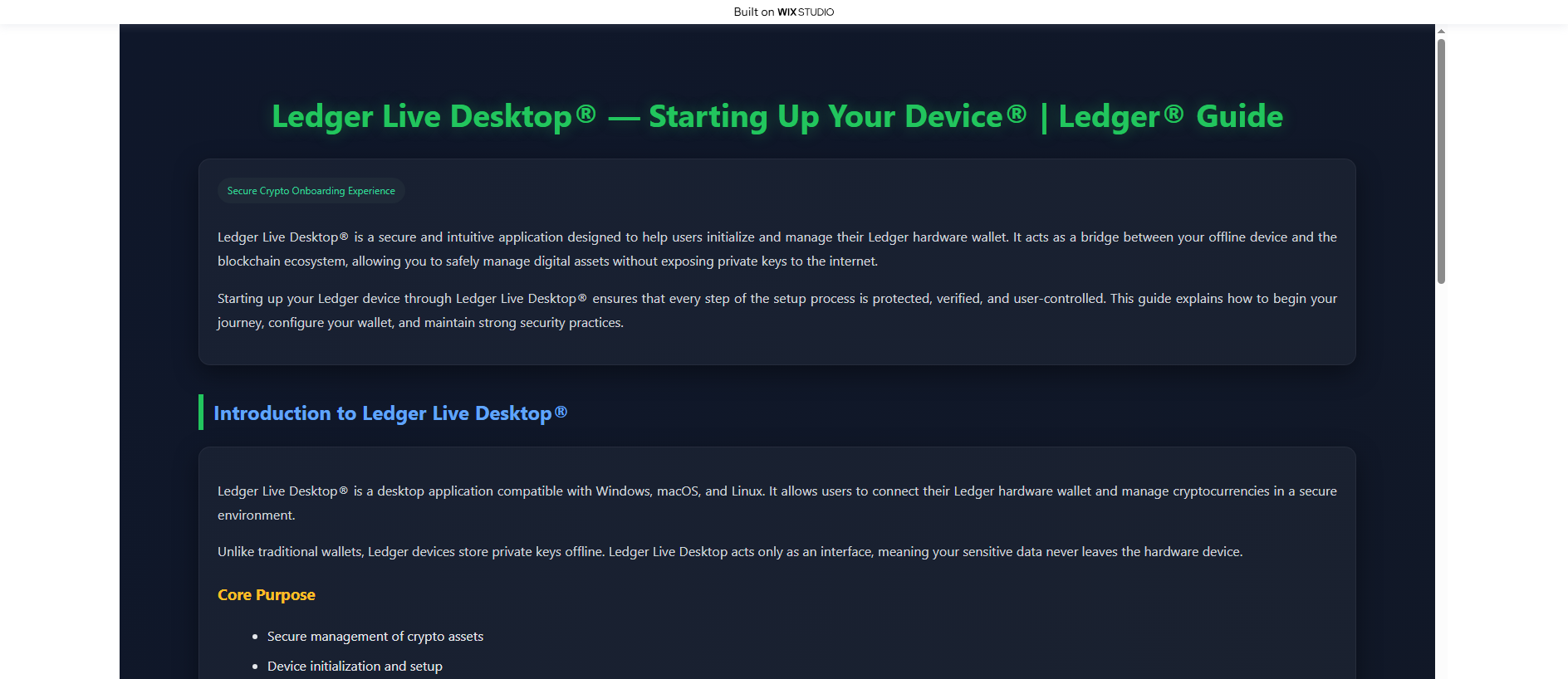 Stored capture of intro-live-desktop.wixstudio.com