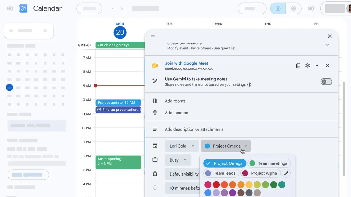 Google Calendar Now Offers 200 Event Colors