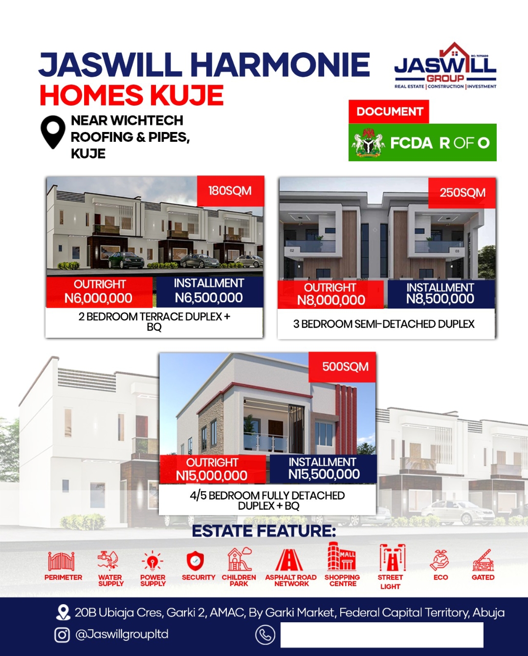 Jaswill Harmonie Homes Kuje