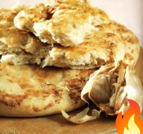 Постер Чесночные хлебные лепешки