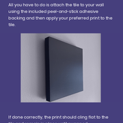 Peel-&amp;-Stick Adhesive Floating Picture Frame Comes With Swappable Custom Prints