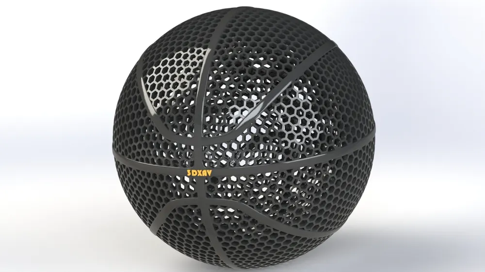 Bola de Basquete — modelo 3D da Central do Empreendedor 3D