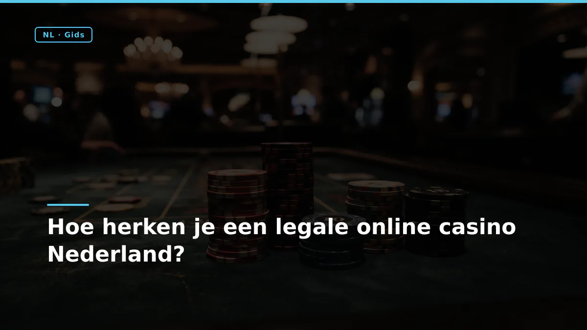 Hoe herken je een legale online casino Nederland?