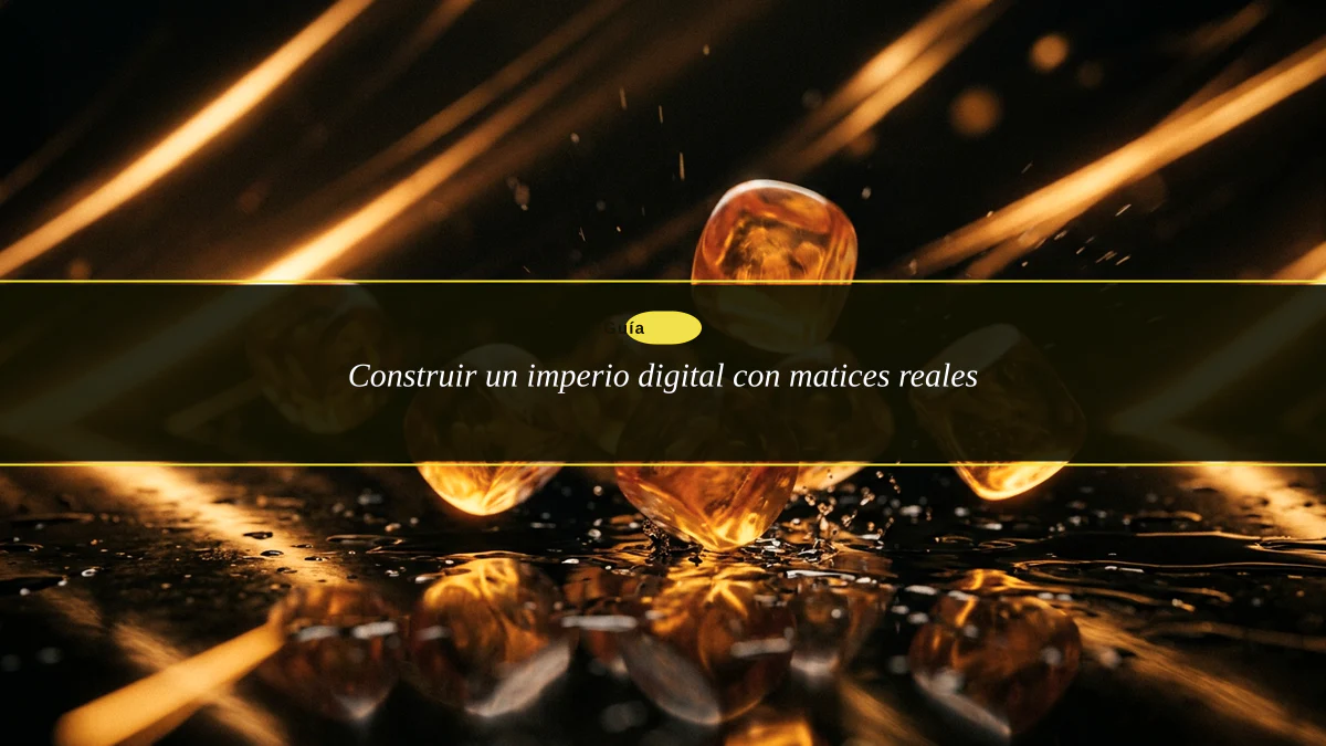 Construir un imperio digital con matices reales