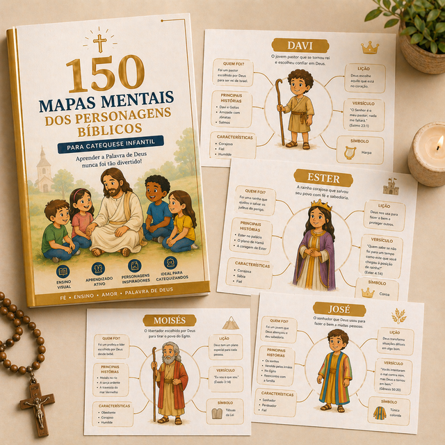 150 Mapas Mentales de Personajes Bíblicos