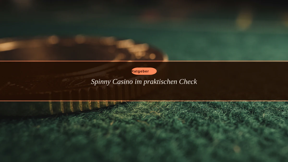 Spinny Casino im praktischen Check