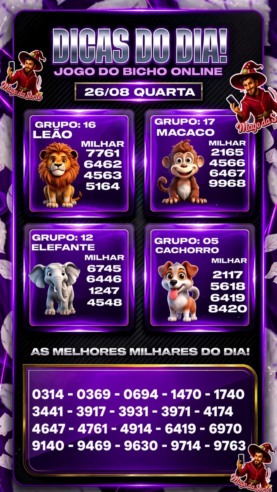 Palpites do Dia