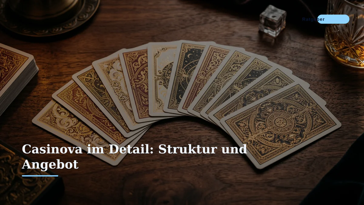 Casinova im Detail: Struktur und Angebot