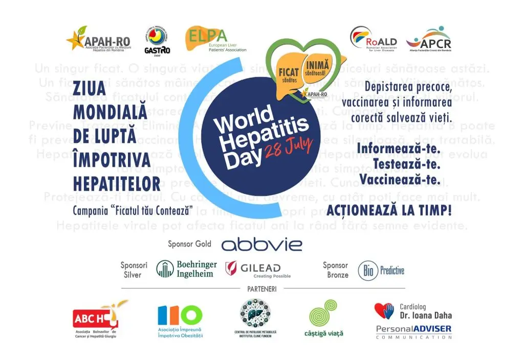 APAH-RO informează publicul despre hepatite de Ziua Mondială