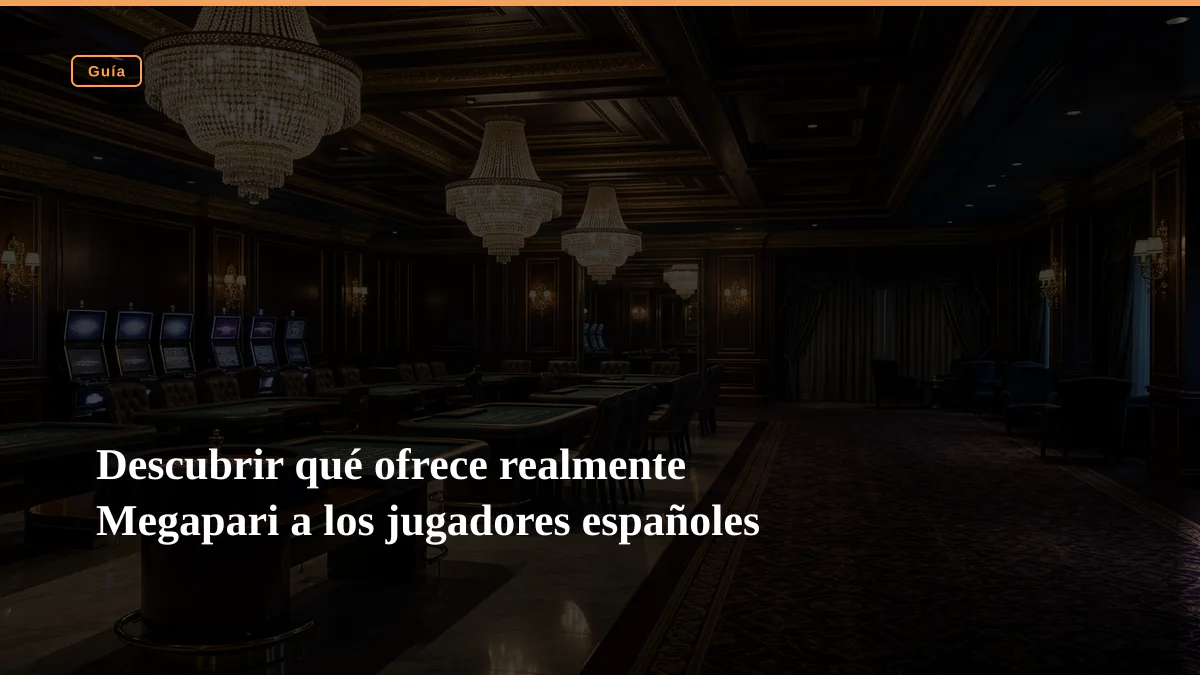 Descubrir qué ofrece realmente Megapari a los jugadores españoles