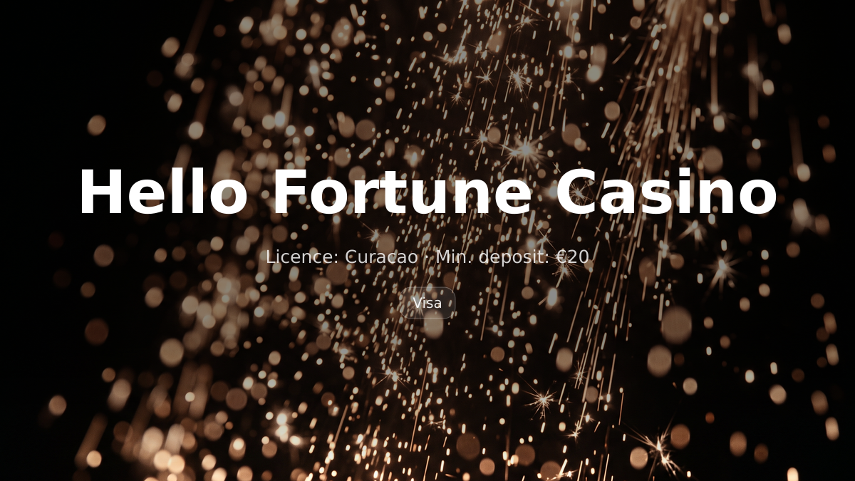 Hello Fortune Casino — welcome bonus 500% up to €2,000 + 100 FS, payments: Visa, Mastercard, PayPal, Skrill, Neteller
