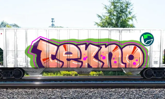 Graffiti artwork by Tkiz