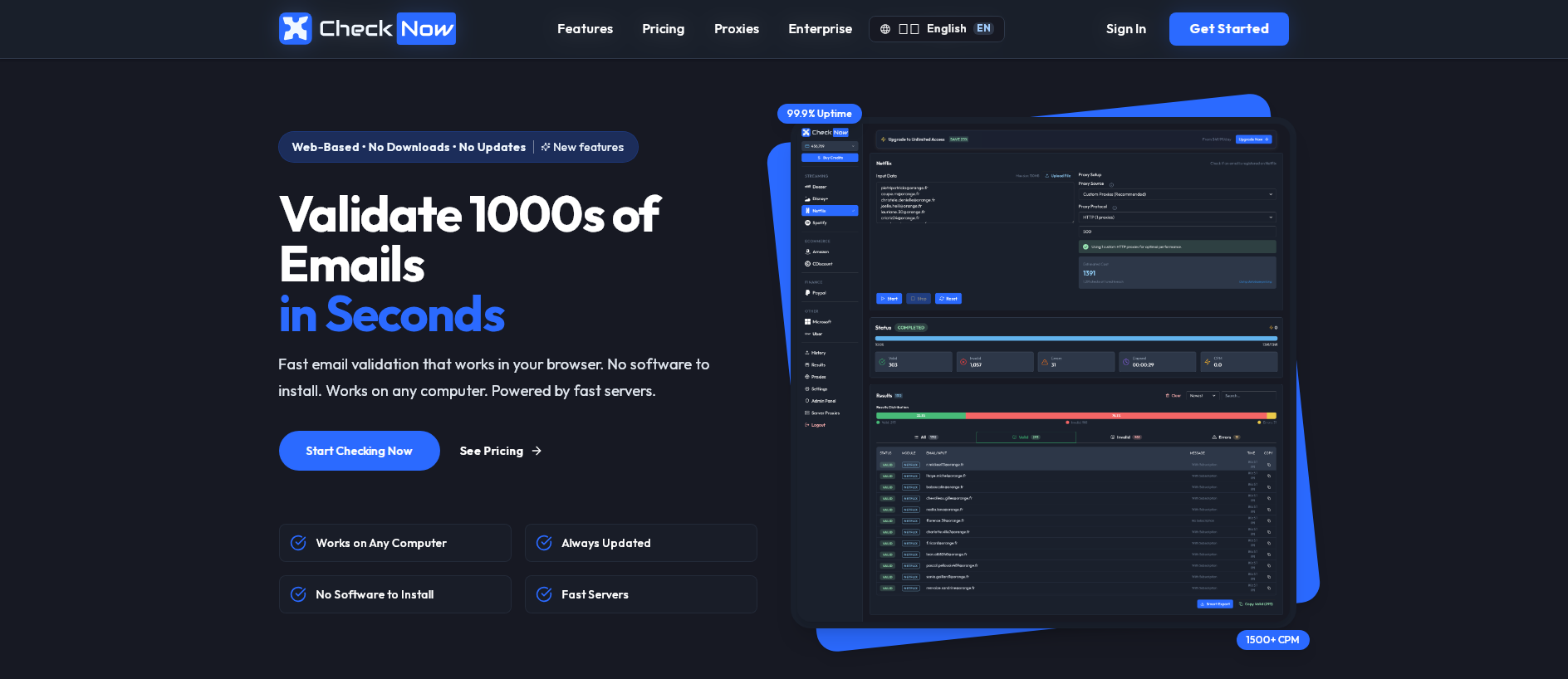 Screenshot of checknowdemos.live
