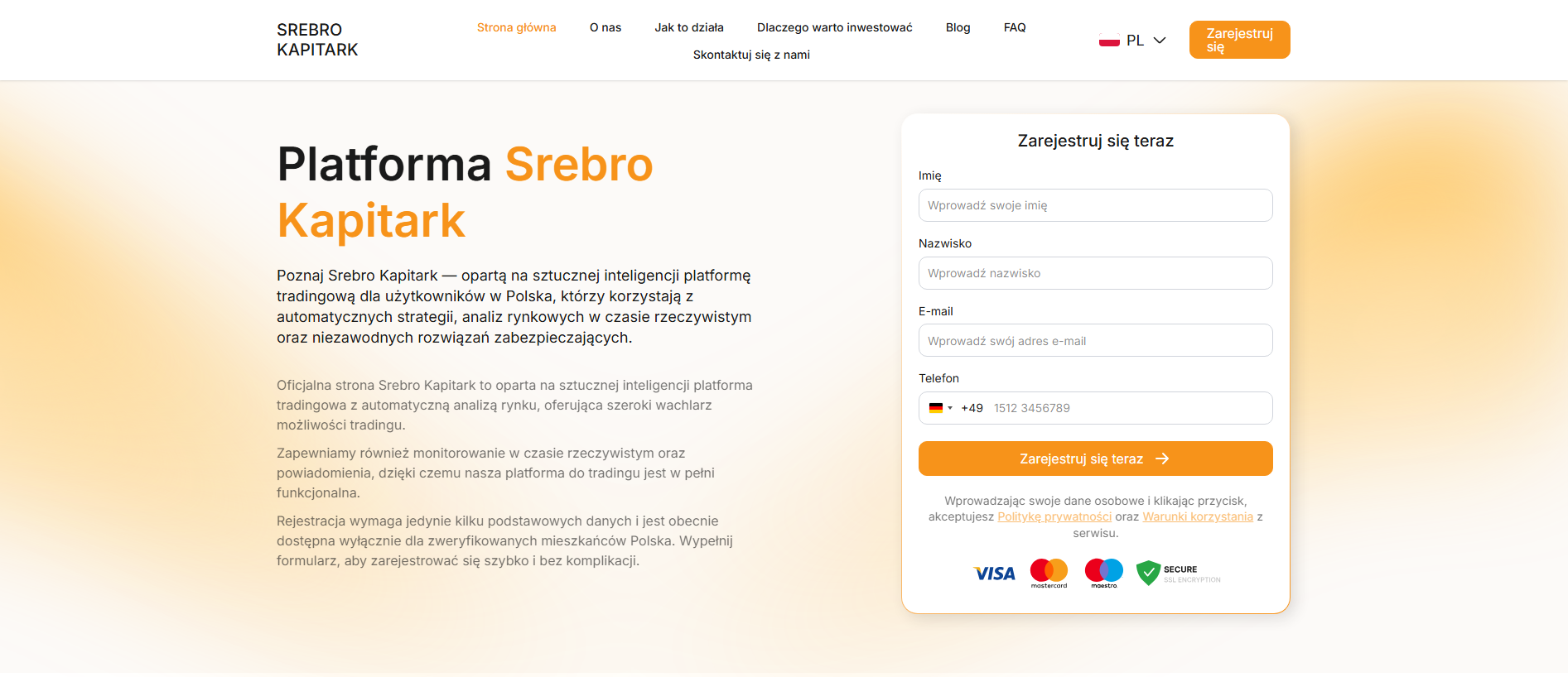 Stored capture of srebro-kapitark.com