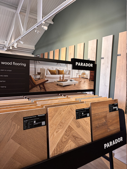 Parador wood flooring showroom display