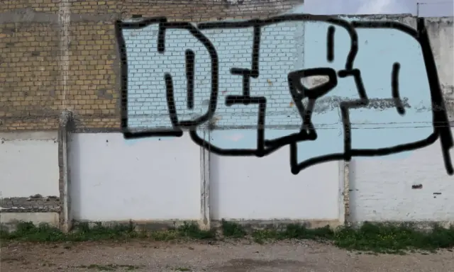 Graffiti artwork by DERO