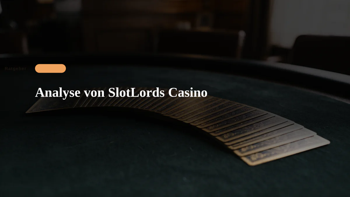 Analyse von SlotLords Casino