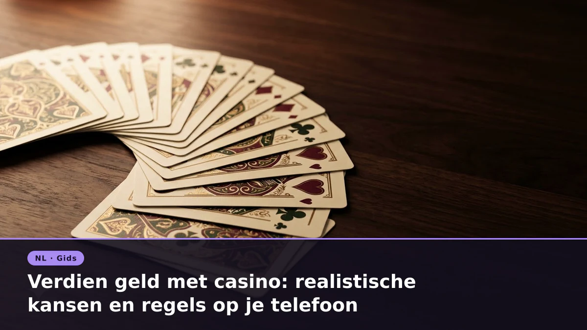 Verdien geld met casino: realistische kansen en regels op je telefoon