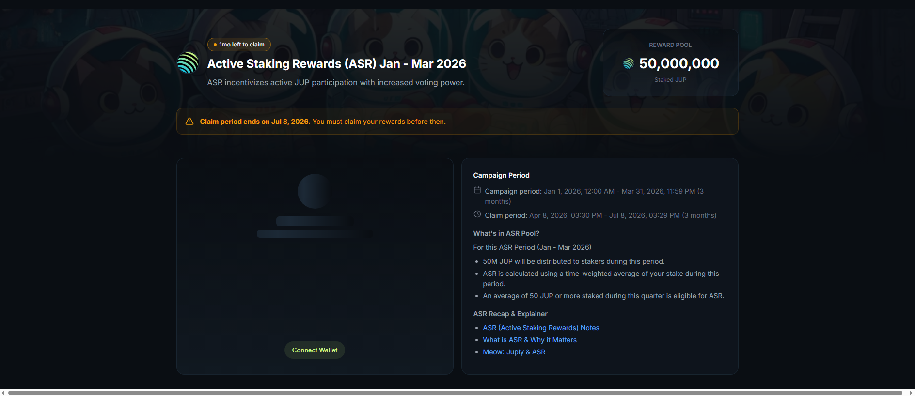 Forensic screenshot of asr-rewards-jup-ag.icu showing the phishing page layout