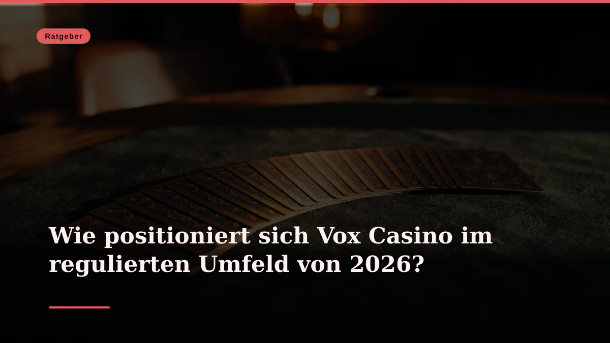 Wie positioniert sich Vox Casino im regulierten Umfeld von 2026?