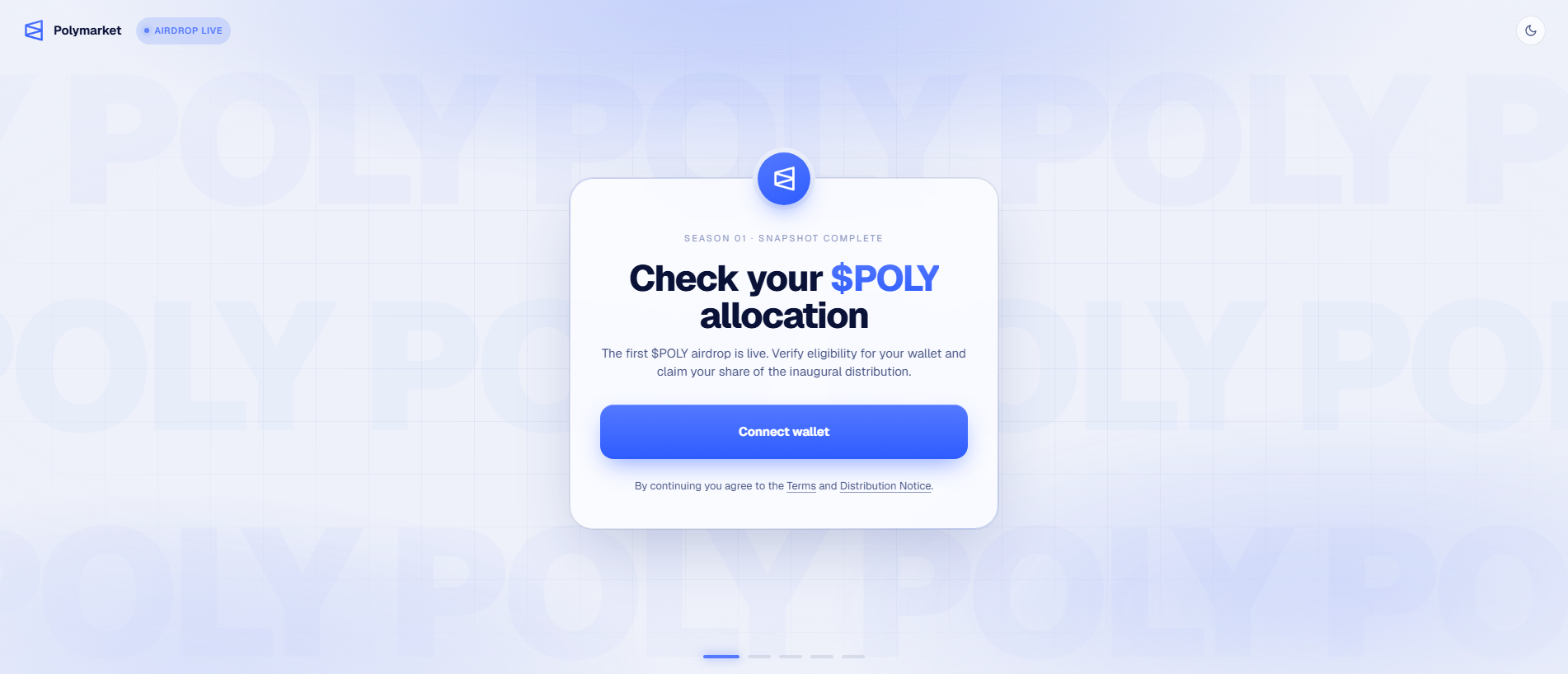 Screenshot of polyairdrop.live
